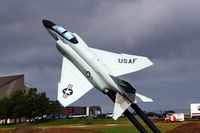 65-0608 @ DLH - At the entrance to the airport.  MiG killer - by Glenn E. Chatfield