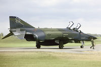 68-0554 @ EGWZ - 10th TRW RF-4C leaving the last chance point at RAF Alconbury