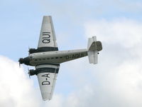 D-CDLH @ EGSU - Junkers Ju52/3mge D-CDLH Deutsche Lufthansa Berlin Stiftung painted as Lufthansa D-AQUI - by Alex Smit