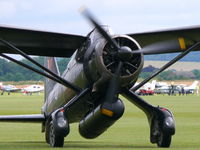G-AZWT @ EGSU - Westland Lysander TT3A G-AZWT Shuttleworth Trust painted as Royal Air Force V9367/MAB - by Alex Smit