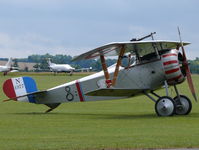 G-BWMJ @ EGSU - Nieuport 17/23 Scout G-BWMJ Bob Gauld-Galliers painted as French Air Force 89/N1977