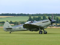 G-KASX @ EGSU - Supermarine Seafire F.XVII G-KASX Kennet Aviation painted as Royal Navy SX336/105VL