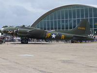 G-BEDF @ EGSU - Boeing B-17G Flying Fortress G-BEDF B-17 Preservation Ltd painted as US Air Force 41-24485/DF-A Sally B - by Alex Smit