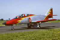 E25-08 @ LFQI - Patrulla Aguilla CASA 101EB returning from a splendid display at the Cambrai Open House 1993