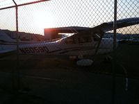 N6059D @ KFRG - Side View Into the Sunset N6059D. - by Anthony.C