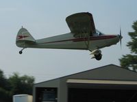 N4122M @ I80 - Departing the EAA breakfast fly-in - Noblesville, Indiana - by Bob Simmermon