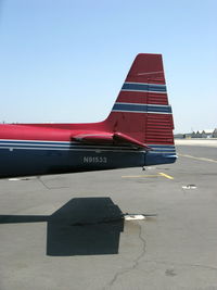 N91533 @ SZP - 1946 North American NAVION, Continental E-185-3 185 Hp listed, Palo Alto tail with antenna - by Doug Robertson