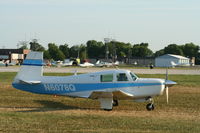 N6078Q @ KOSH - Mooney M20C - by Mark Pasqualino