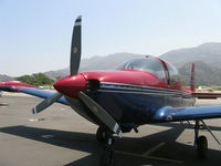 N91533 @ SZP - 1946 North American NAVION, Continental E-185-3 185 Hp listed, three-blade scimitar prop, cowl mod suggest higher horsepower engine upgrade - by Doug Robertson
