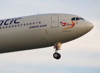 G-VSUN @ EGLL - Close up of 'Rainbow Girl'
