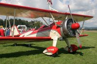OE-AWW @ LOAB - Stearman of Wingwalker Peggy Krainz at the Airshow09 at Dobersberg