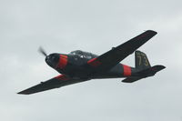 SE-KRF @ ESKD - Saab Safir flying over Dala-Järna airfield in Sweden. - by Henk van Capelle