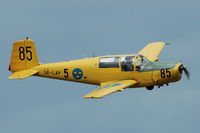 SE-LAP @ ESSF - Saab Safir flying over Hultsfred-Vimmerby airport, Sweden. - by Henk van Capelle