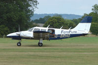 G-BRHO @ EGKH - Piper PA-34-200  at Headcorn , Kent , UK - by Terry Fletcher