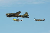 G-BEDF @ EGRO - 45. B17 + Mustang + Spitfire at Heart Air Display, Rougham Airfield Aug 09