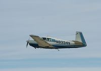 N9334V @ KOSH - Mooney M20E - by Mark Pasqualino