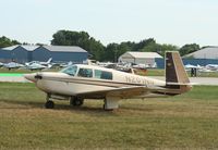 N201NU @ KOSH - Mooney M20J - by Mark Pasqualino