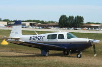 N305EC @ KOSH - Mooney M20K - by Mark Pasqualino