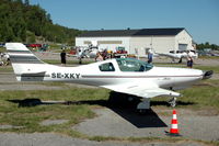 SE-XKY @ ESOW - Lancair 235 at Västerås Hässlö airport, Sweden.