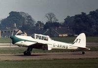 G-ARWB @ EGTC - This Bonner Chipmunk took part in the King's Cup Air Race at the 1973 Cranfield Business & Light Aviation Show. - by Peter Nicholson