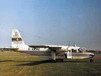 G-AWNU @ EGTC - This Islander was present at the 1973 Cranfield Business & Light Aviation Show. - by Peter Nicholson