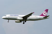 TC-FBR @ LOWL - Free Bird Airlines Airbus A320-232  approach RWY27 LNZ - by Janos Palvoelgyi