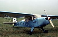 G-AIJT @ EGTC - Auster J/4 at the 1977 Cranfield Business & Light Aviation Show. - by Peter Nicholson