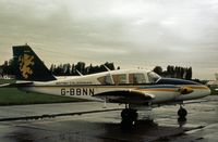 G-BBNN @ EGTC - PA-23 Aztec of British Caledonian Airlines attended the 1977 Cranfield Business & light Aviation Show. - by Peter Nicholson