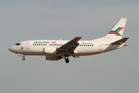 LZ-BOP @ EBBR - flight FB407 is descending to rwy 25L