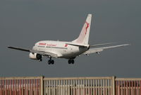 TS-IOL @ EBBR - flight TU782 is descending to rwy 25L