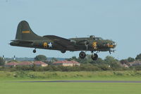 G-BEDF @ EGSU - Sally B returning to Duxford
