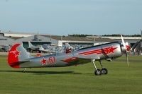 G-YAKM @ EGKA - G-YAKM at RAFA Battle of Britain Airshow, Shoreham Airport Aug 09 - by Eric.Fishwick