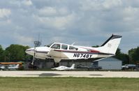 N6748Y @ KOSH - Beech B55 - by Mark Pasqualino
