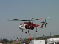 N720HT @ POC - Lifting off to assist N729HT at Azusa Fire - by Helicopterfriend