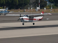 N28JM @ KSMO - N28JM arriving on RWY 21 - by Torsten Hoff