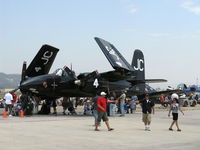 N909TC @ CMA - 1945 Grumman F7F-3 TIGERCAT, two P&W R2800-34 Double Wasps 2,100 Hp each - by Doug Robertson