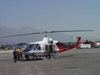 N725HT @ POC - US Forest Service aircraft inspection - by Helicopterfriend