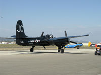 N909TC @ CMA - 1945 Grumman F7F-3 TIGERCAT, two P&W R2800-34 Double Wasps 2,100 Hp each, taxi - by Doug Robertson