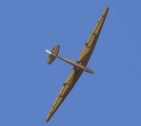 D-6048 @ EDKB - Jacobs / DFS Kranich II (built/reconstructed by the Osnabrücker Verein für Luftfahrt) in flight at the Bonn-Hangelar centennial jubilee airshow