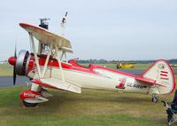 OE-AWW @ EDKB - Stearman E75 (N2S-5) at the Bonn-Hangelar centennial jubilee airshow