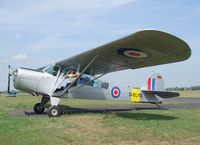 D-ELYD @ EDKB - Taylorcraft Auster 5 at the Bonn-Hangelar centennial jubilee airshow