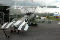 SE-XXZ @ ESKD - Replica Fokker Dr.1 at Dala-Järna airfield, Sweden - by Henk van Capelle
