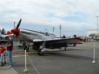 N4132A @ CMA - 1944 North American/Aero Classics P-51D MUSTANG, Rolls Royce V-1650-7 Merlin 1,695 Hp, Limited class - by Doug Robertson