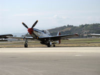 N4132A @ CMA - 1944 North American/Aero Classics P-51D MUSTANG, Rolls Royce V-1650-7 Merlin 1,695 Hp, Limited class - by Doug Robertson