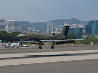 N7UF @ KSMO - N7UF arriving on RWY 21 - by Torsten Hoff
