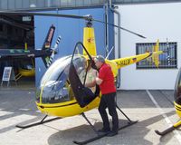 D-HALW @ EDKB - Robinson R22B2 Beta of Air Lloyd at the Bonn-Hangelar centennial jubilee airshow