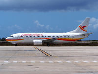 PZ-TCN @ TNCC - Surinam Airways Boeing 737-36N (28668/2890) @ CUR - by John van den Berg - C.A.C