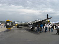 N138AM @ CMA - 1943 Lockheed P-38J LIGHTNING '23 Skidoo', two Allison V1710-89/91 1,425 Hp each. Experimental class - by Doug Robertson