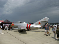 N687 @ CMA - 1953 Mikoyan Gurevich MIG 15UTI tandem trainer 'Red Bull', Klimov VK-1A 5,952 lb st afterburning turbojet. NATO code name Midget. Experimental class - by Doug Robertson