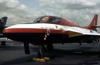 XF321 @ GREENHAM - Hunter T.7 of the Royal Aircraft Establishment on display at the 1981 Intnl Air Tattoo at RAF Greenham Common. - by Peter Nicholson